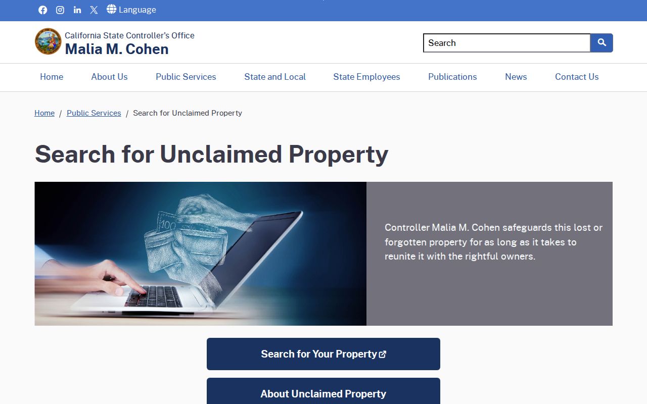 San Gabriel people search California unclaimed property lookup